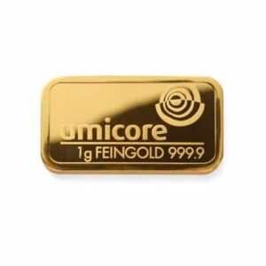 1 Gram Umicore Gold Bar