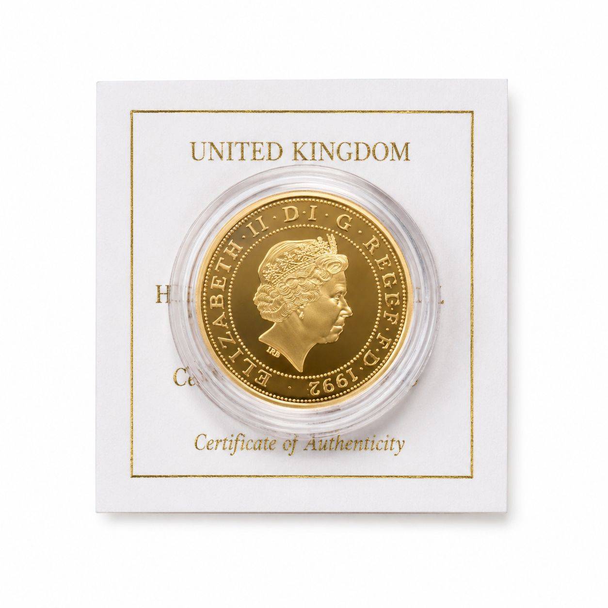 1992 United Kingdom Gold Proof Two Pounds Coin - Image 2