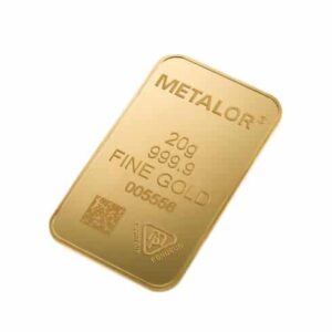 20 Gram Metalor Gold Bar