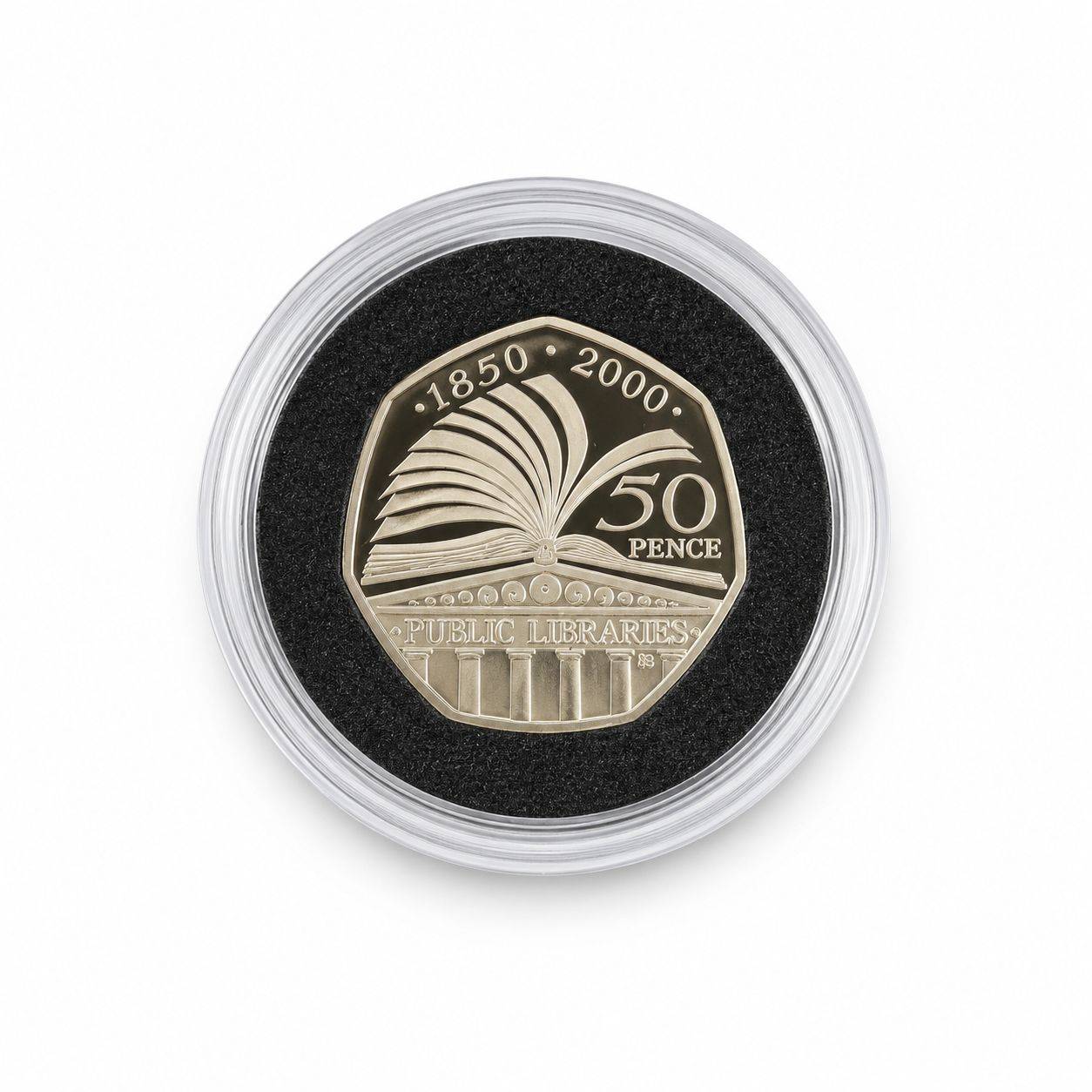 2000 Silver Proof Fifty Pence Coin - Image 2