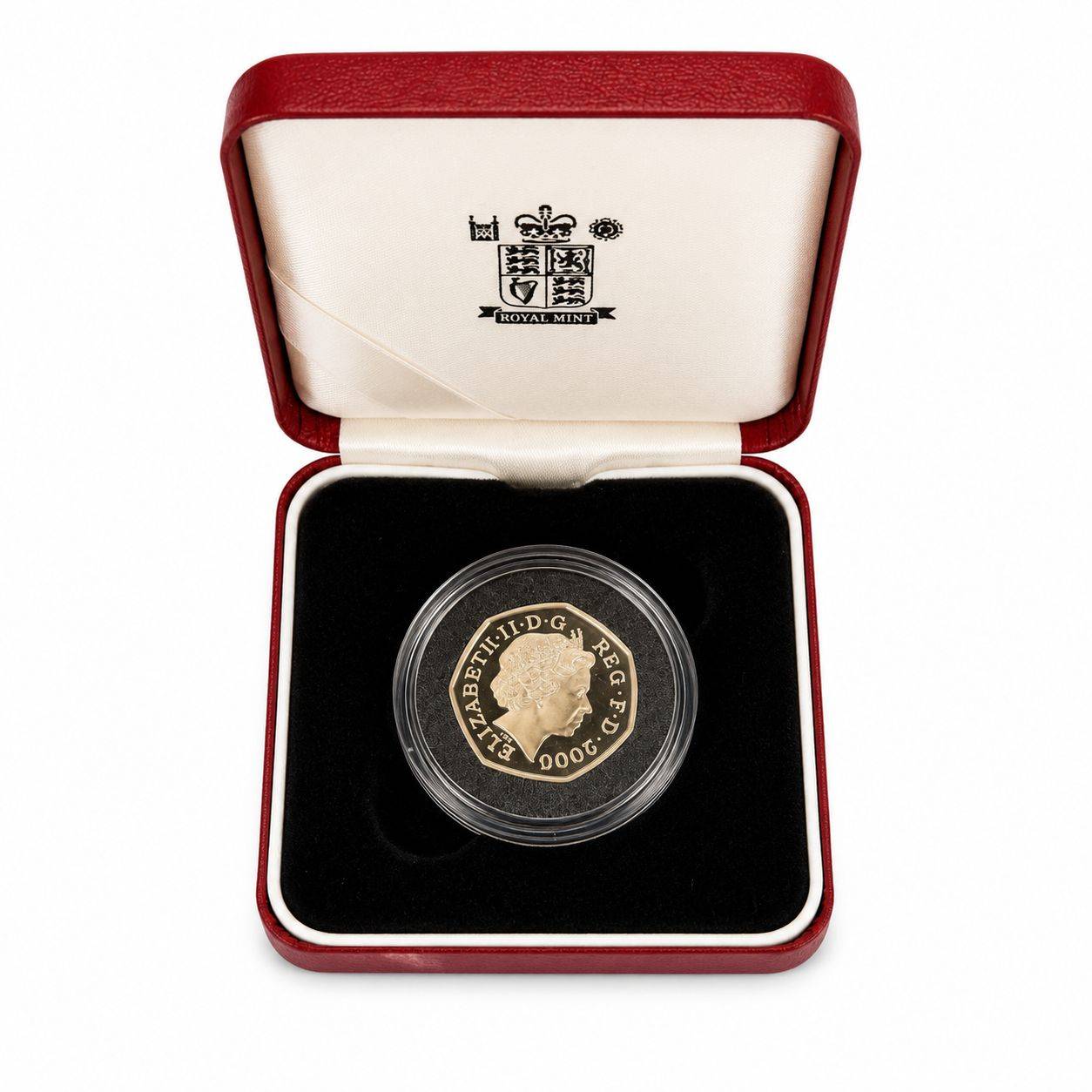 2000 Silver Proof Fifty Pence Coin