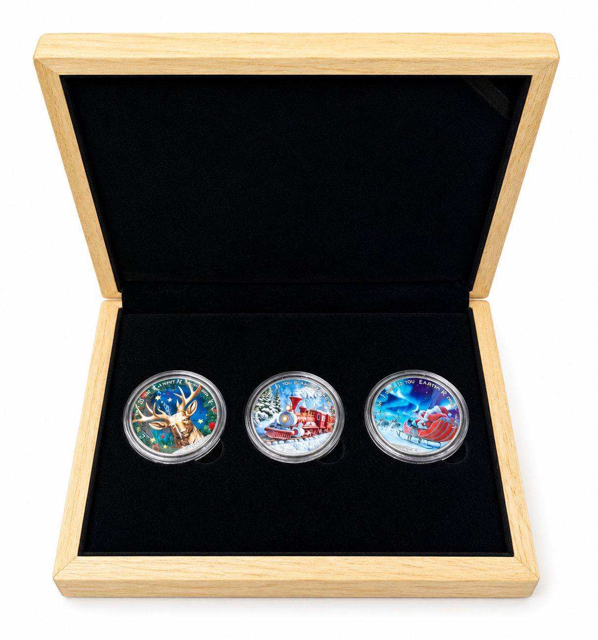 2024 Christmas Colorized Silver Coin Collection