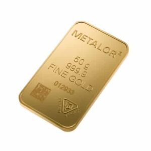 50 Gram Metalor Gold Bar