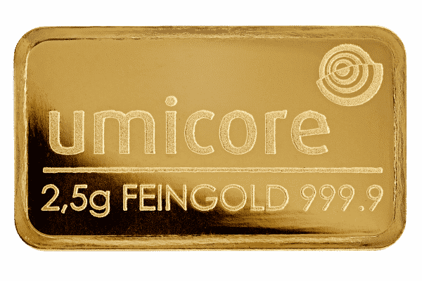 2.5 Gram Umicore Gold Bar - Image 2